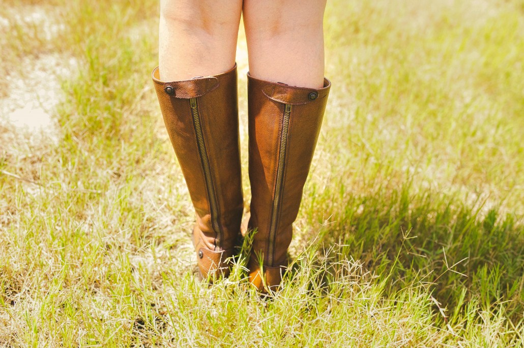 brown riding boots