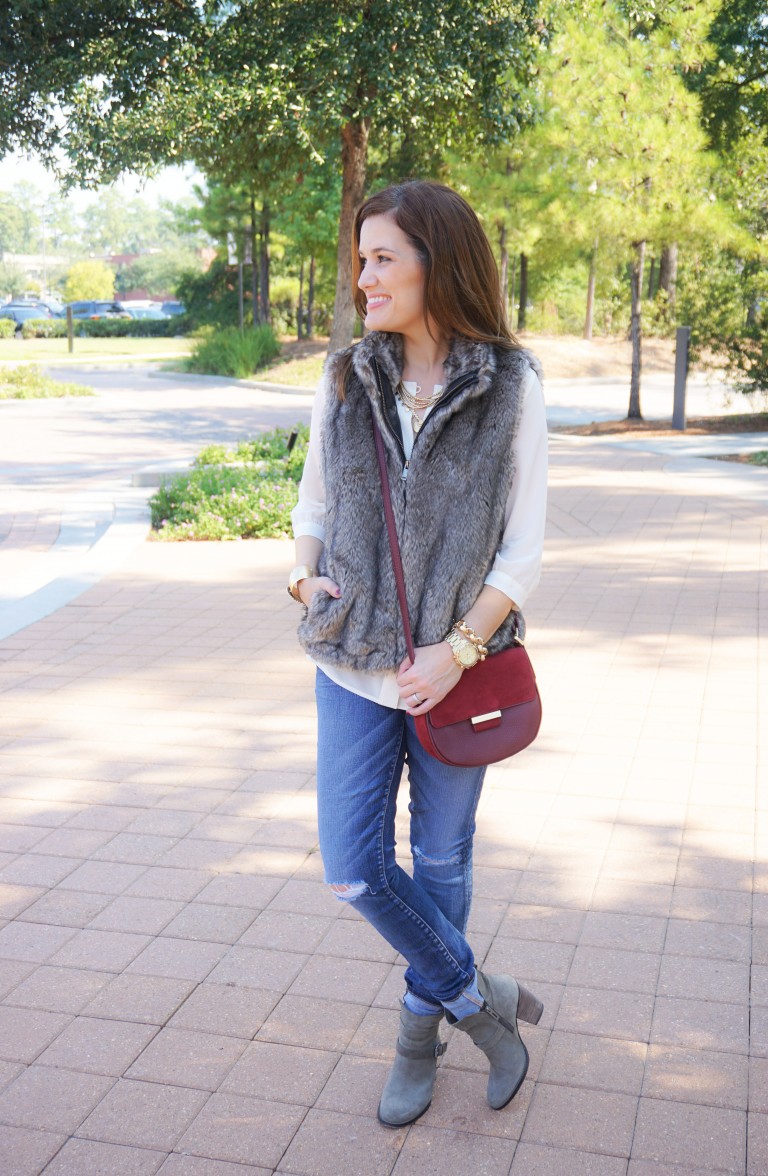 FAUX FUR VEST - Thoughtfully Styled