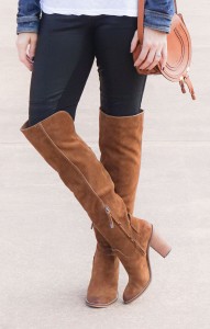 Lyon + Post Leather Leggings Over The Knee Boots