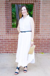 summer shirtdress summer style white dress ann taylor